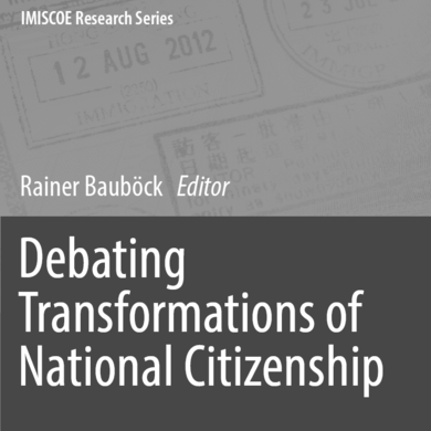 Debating Transformations of National Citizenship